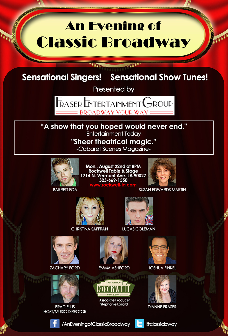 August 22: An Evening of Classic Broadway