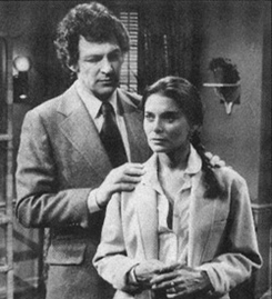 John as Dr. Seneca Beaulac with Nancy Addison as Jill Coleridge in Ryan's Hope.